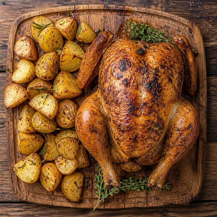 Pollo intero + Patate